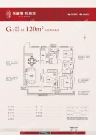 乐富强悦融湾G1高层边户 3室2厅2卫1厨