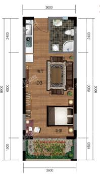 公寓D3户型图