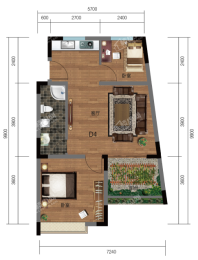 公寓D4户型图