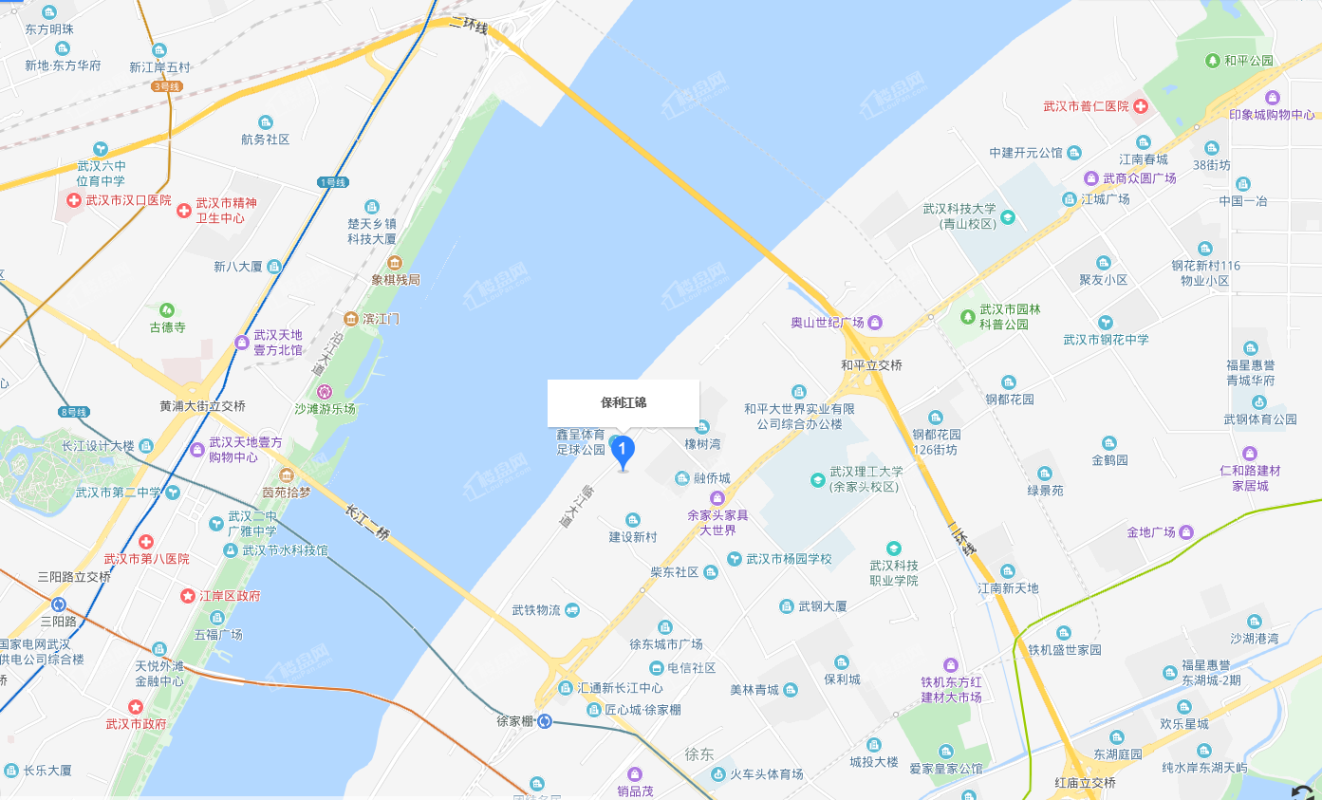 保利江锦区位图