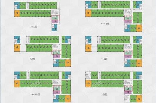 碧桂园·星港国际（商用）A2栋50-57平户型 1室1厅1卫1厨