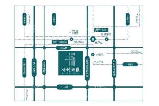 保利天寰交通图