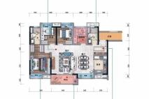 碧桂园美的·水木清华03/06户型建面116㎡ 3室2厅2卫1厨