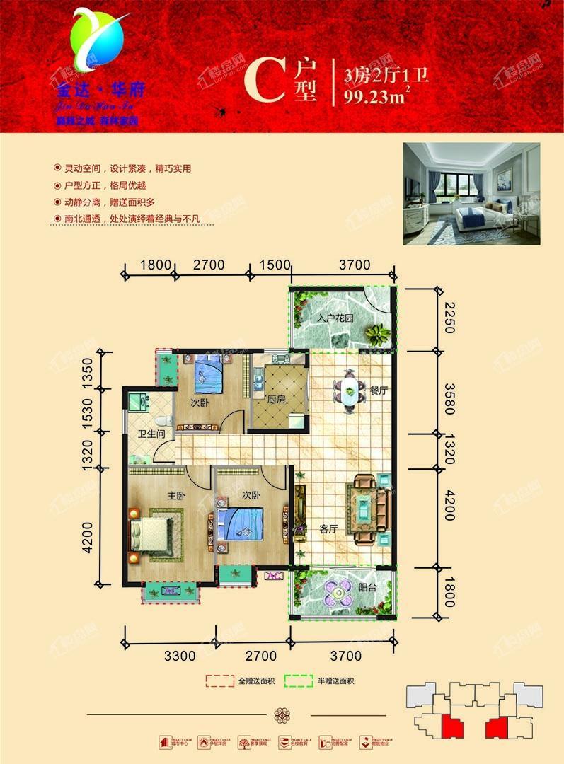 金达华府C户型