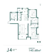 J4-02-4室2厅2卫-145.7㎡