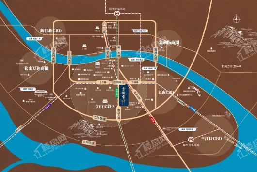 福晟·雲樾東升项目区位图