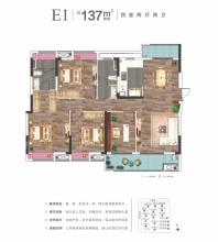 融侨方圆 4居室 