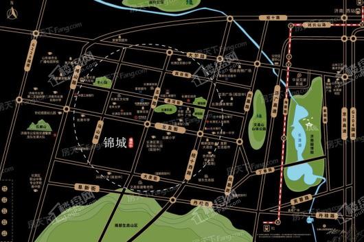 雅居乐锦城交通图