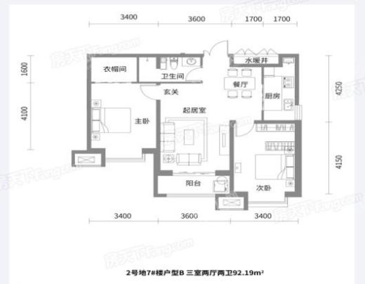 紫晶悦和中心户型图