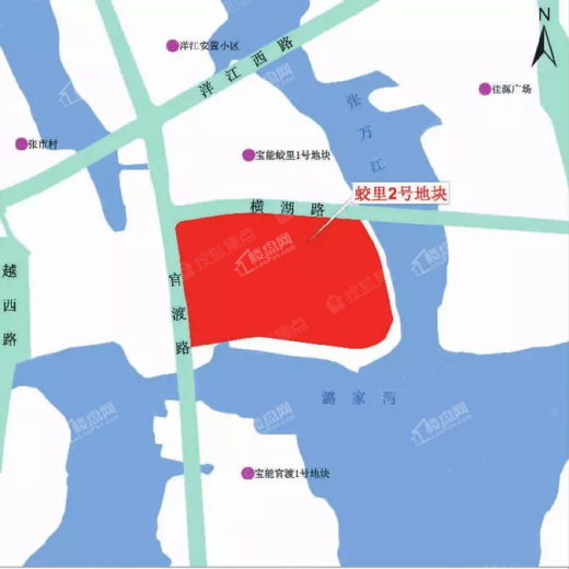 武汉地产·镜湖蛟里2号地块位置图