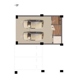 128㎡别墅户型示意图