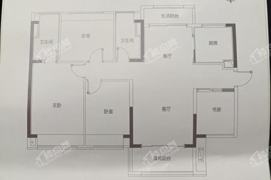 中国铁建领秀公馆C户型118㎡ 4室2厅2卫1厨