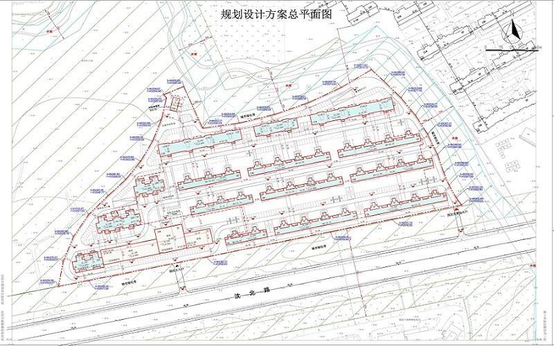 华宇中金河御雅院规划设计总平面图