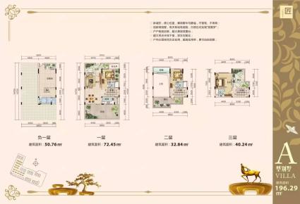 A型别墅建筑面积196.29㎡