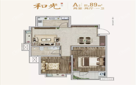 城发泰颐新城三期雅誉 和光A户型