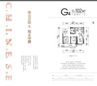 金鹏中国印G2户型100㎡三室两厅一卫