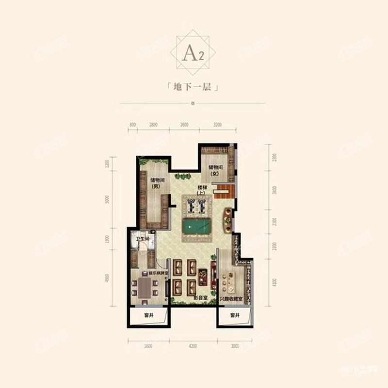 138平4室2厅2卫 一层