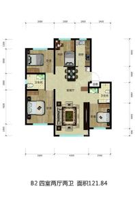B2四室两厅两卫-121.84平米