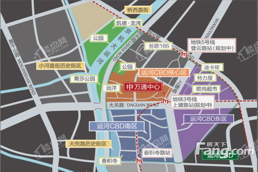 杭州万通中心区位图