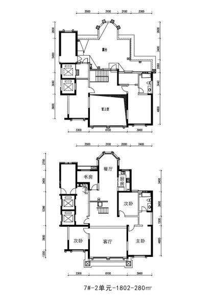 7#2单元-1802-280㎡