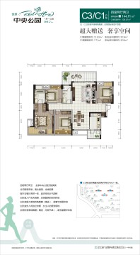 芷江世鼎中央公园C3/C1户型