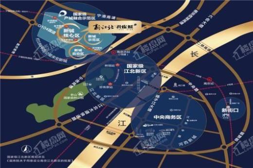 新江北孔雀城交通图