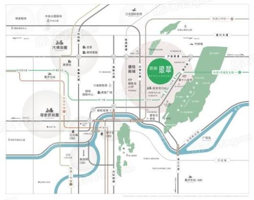 新城琅翠交通图