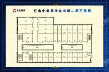 恩运红庙车站·小商品批发市场二层平面图