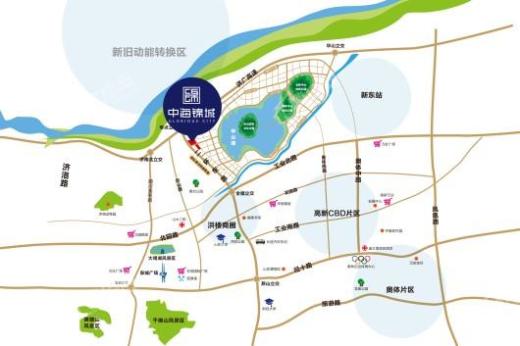 中海锦城交通图