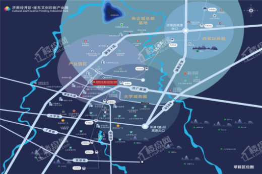 济南·继东文创印刷产业园交通图