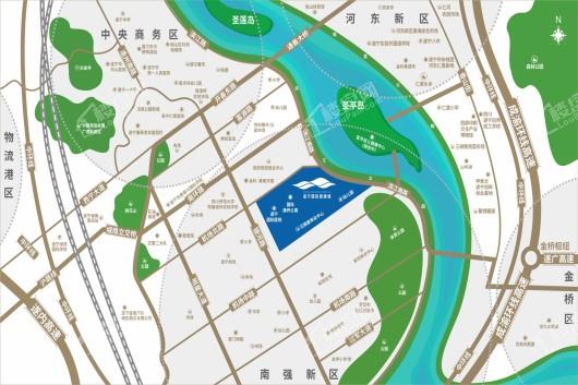 遂宁健康城·圣平澜岸交通图