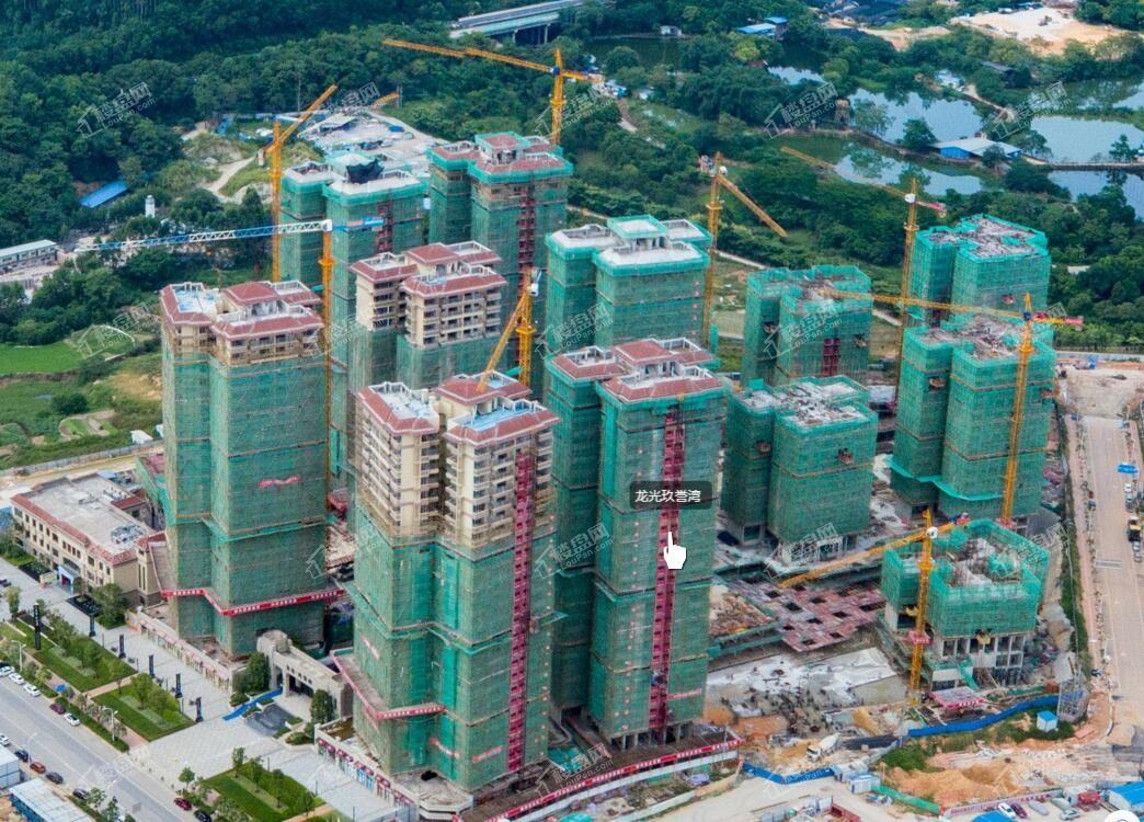 龙光玖誉湾工程进度实景图（摄于2019年8月）