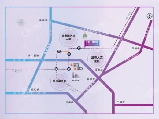 中海·望京府交通图