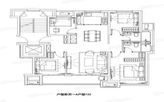 洋房户型A 122.00㎡