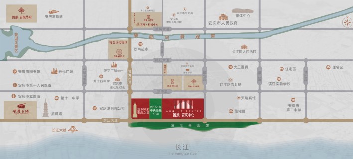 置地•安庆中心位置图