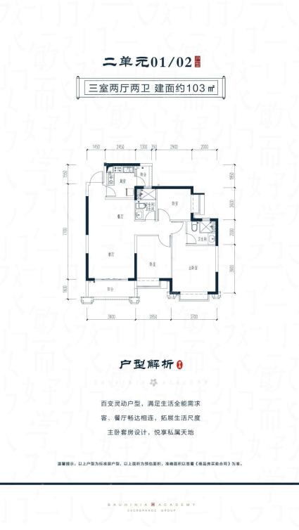 二单元01/02户型