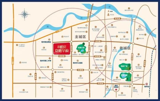 北京城房京城华府位置图