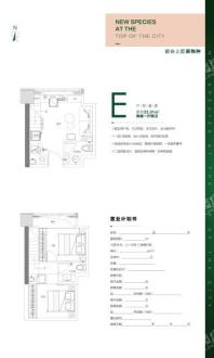 寓墅E户型 2室1厅2卫1厨