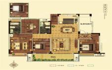 Q户型 144.71m² 四室两厅两卫