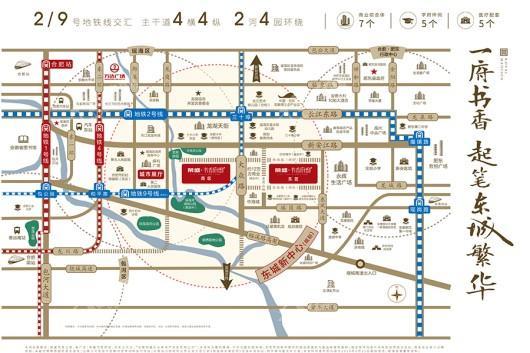 荣盛·书香府邸交通规划图