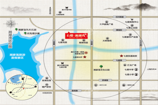 石榴·湘湖湾交通图