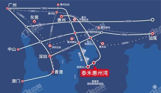 泰禾惠州湾交通图