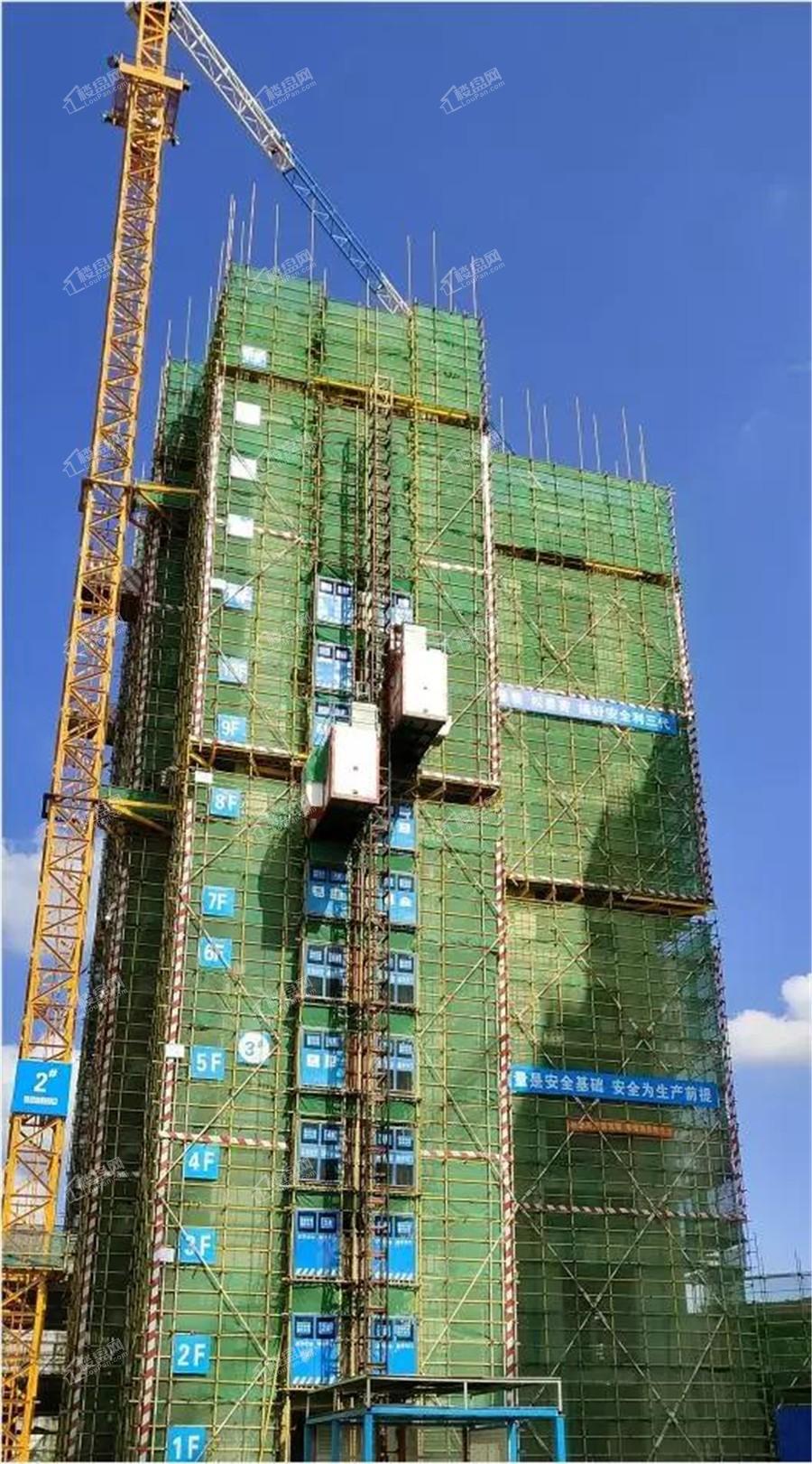 中梁国宾熙岸3#楼施工至结构15层实景图（摄于2019-11-5）