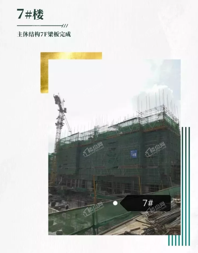 大唐世茂天悦7#楼建设进度（摄于2019年10月）
