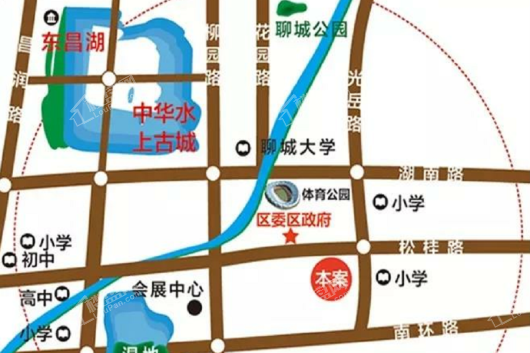 建科·东昌府郡交通图