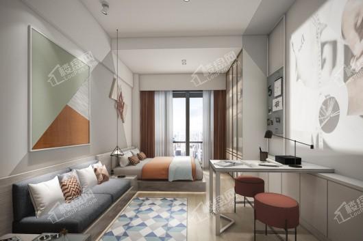 未来城平层公寓卧室