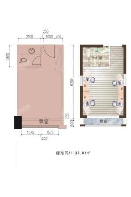 标准间A1户型图