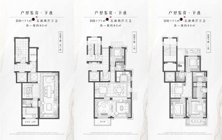 171平米下叠户型图