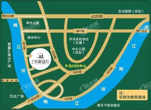 海丝·东港蓝月地图
