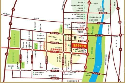 龙舜·中央广场交通图